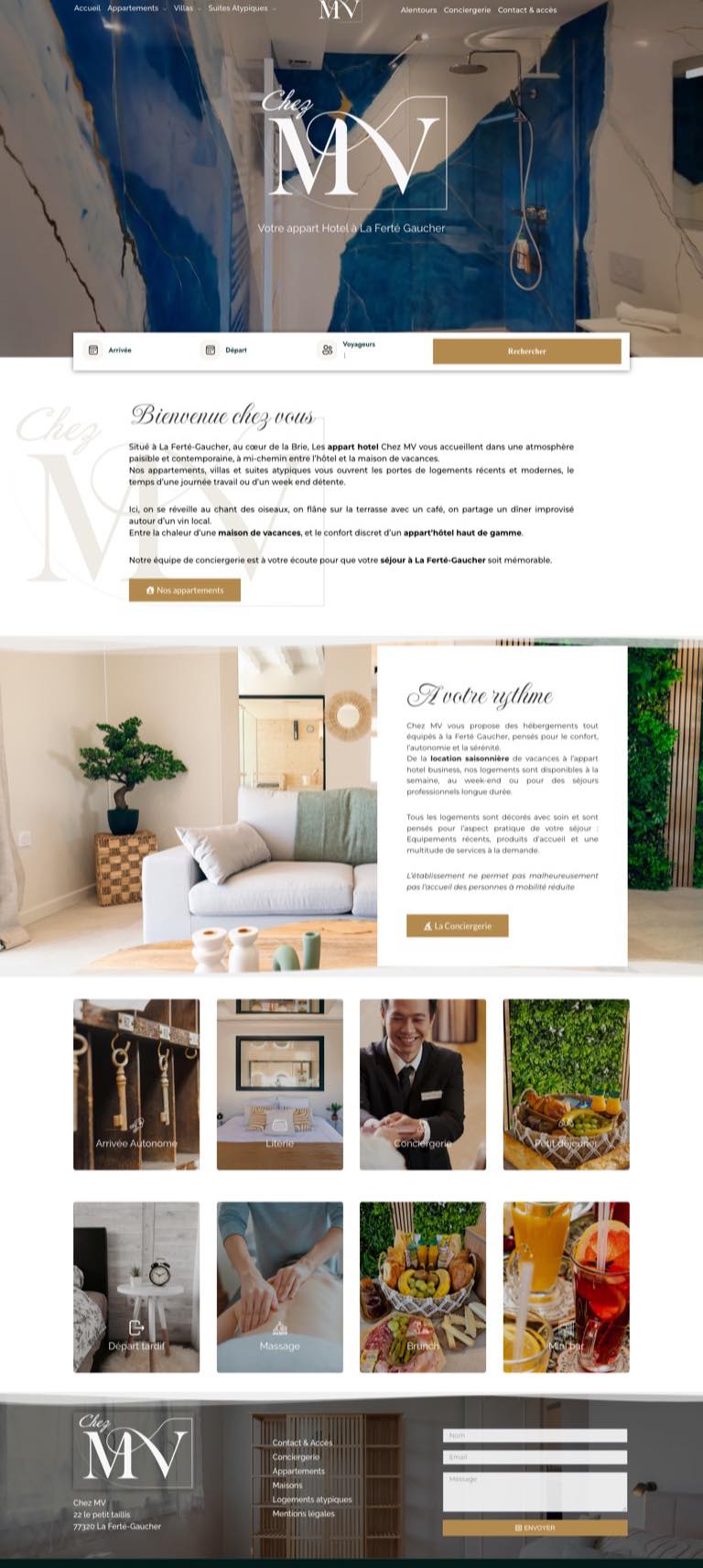 Capture pleine page du site Chez MV, à La Ferté-Gaucher