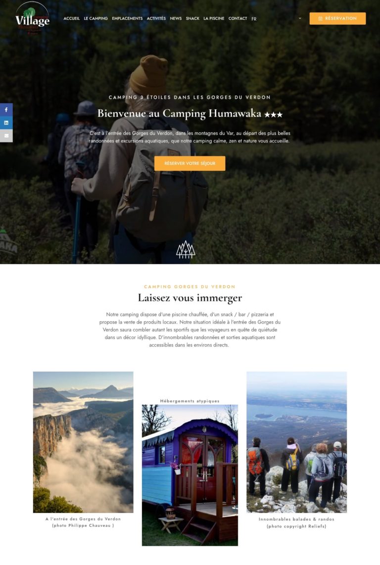 Site du Camping Humawaka