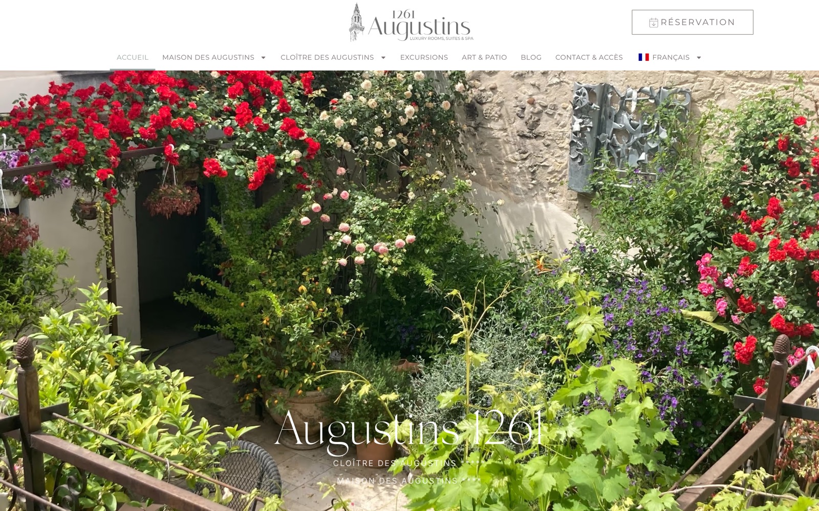 Capture du site internet « Augustins 1261 »